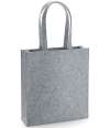 BG723 BagBase Felt Tote Bag Grey melange colour image